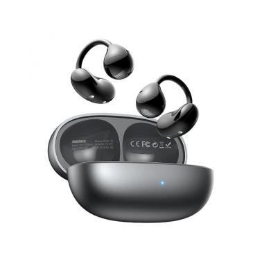 REMAX Black OWS Clip-On Bluetooth Earphones with C-Shaped Bridge, 4g Ultra-Light Per Ear for Weightless Wearing, Smart Noise Reduction, 80H Long Stand