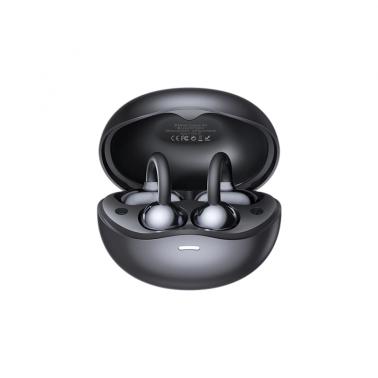 REMAX Black W29 Clip-On Bluetooth Earphones, Bluetooth 5.4, Weightless Fit, 6.5H Music Playtime, 280H Long Standby