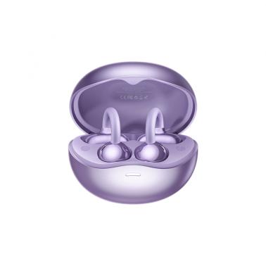 REMAX Purple W29 Clip-On Bluetooth Earphones, Bluetooth 5.4, Weightless Fit, 6.5H Music Playtime, 280H Long Standby