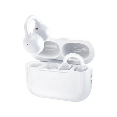 REMAX White OWS-20 Clip-On Wireless Bluetooth Earphones, Bluetooth 6.0, 4.5H Music Playtime, 50H Long Standby