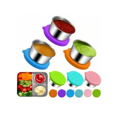 Brand 304 Stainless Steel Sauce Cup, 6CM Round Dipping Dish, Portable for Jam Condiment Home Picnic