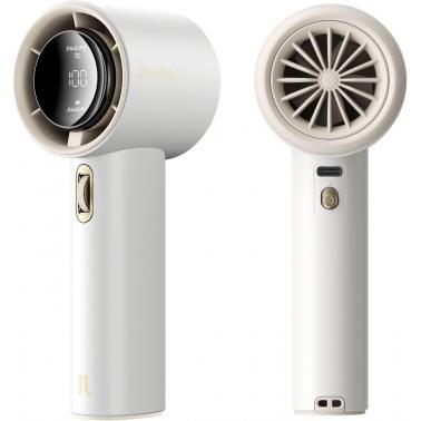 JISULIFE PRO1 Handheld Fan,3600mAh Battery Rechargeable,Brushless Motor, Speed(1-100) Adjustable,Digital Display,Travel/Camping-White