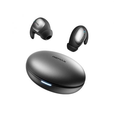 REMAX New Gray TWS-01 Sleep Bluetooth Earbuds, Physical + ENC Dual Noise Reduction, 120H Long Standby, 360° Skin-Friendly Silicone with Ear Wings