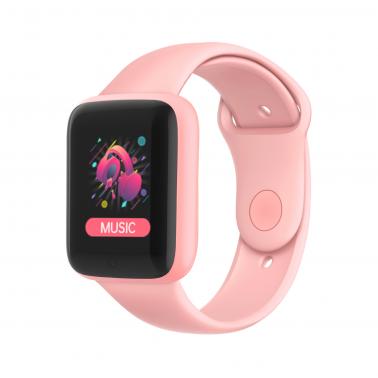 Y68 Macaron Smart Bracelet D20 Macaron New Multi-Function Bluetooth Watch - D20 pink