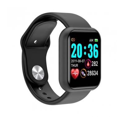 Y68 Macaron Smart Bracelet D20 Macaron New Multi-Function Bluetooth Watch - Y68 black