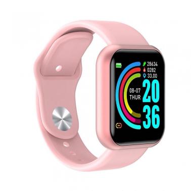 Y68 Macaron Smart Bracelet D20 Macaron New Multi-Function Bluetooth Watch - Y68 pink