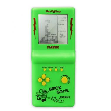 Classic nostalgic large screen eye friendly Tetris game console, children's puzzle electronic toy - 8050 large screen yellow
