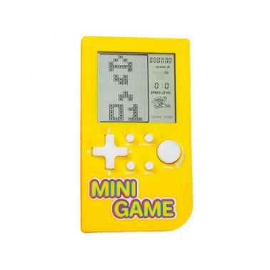 Tetris game console toy, children's nostalgic retro handheld game console - Vertical 3-inch yellow screen