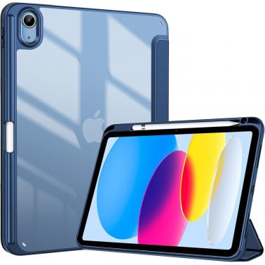 Case for iPad (A16) 11th Generation 11 Inch 2025/10th Generation 10.9 Inch 2022 Case with Pencil Holder Supports Auto Wake/Sleep -Navy