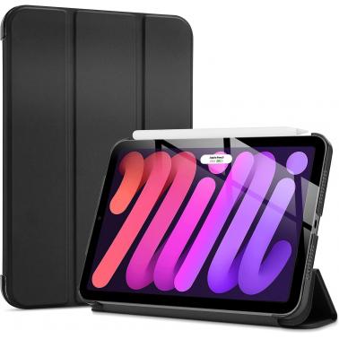 Case for iPad mini 7 A17 Pro 2024/iPad Mini 6 2021 8.3 Inch iPad mini 7th/6th Gen Case with Pencil Holder, Trifold Stand Smart Folio with Soft TPU