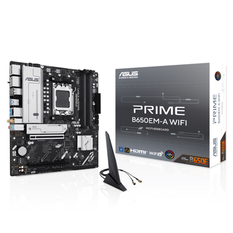 Asus Prime B650EM-A WiFi AM5 mATX Motherboard (PRIME B650EM-A WIFI)