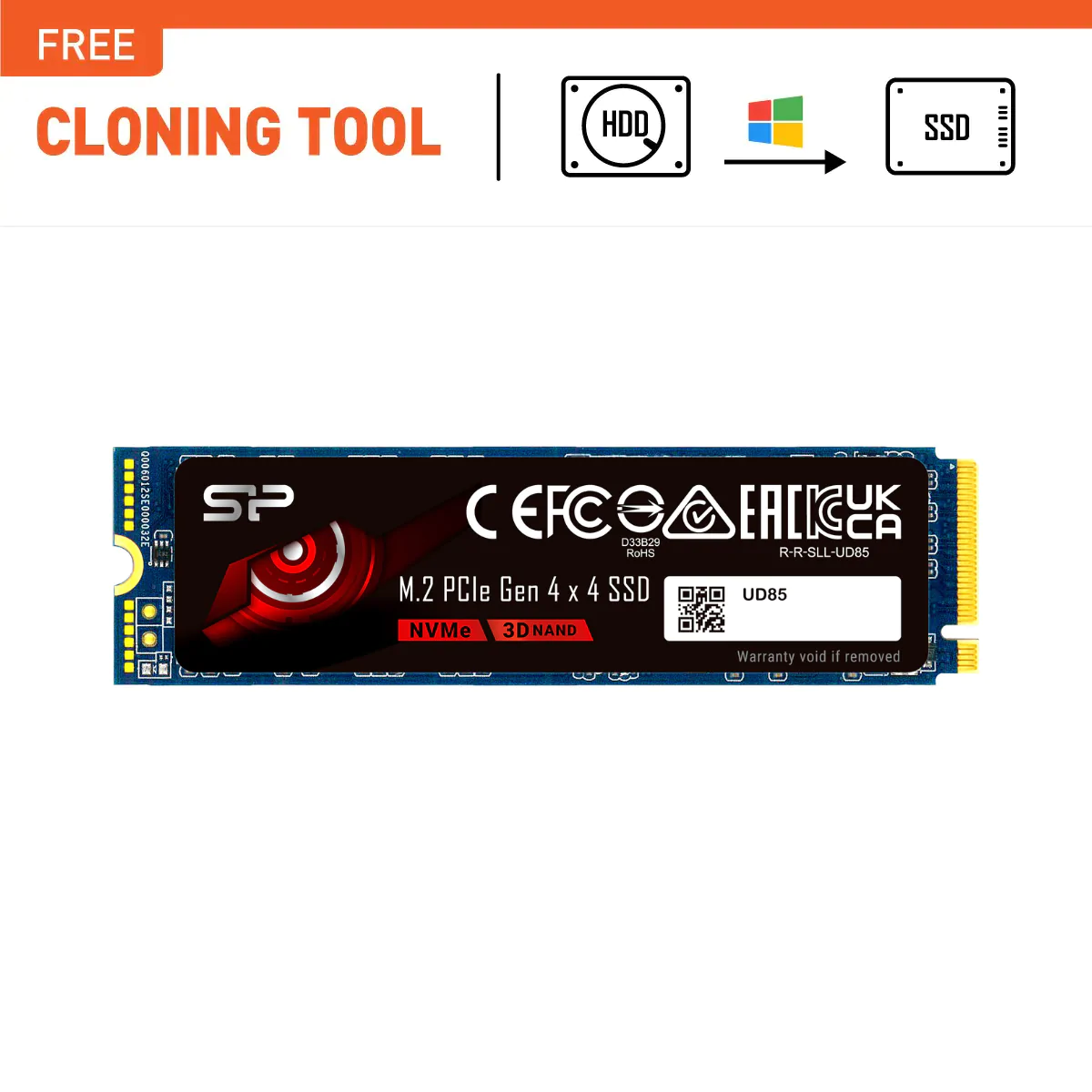 Silicon Power UD85 2TB R/W up to 3,600/2,800 MB/s PCIe NVMe Gen