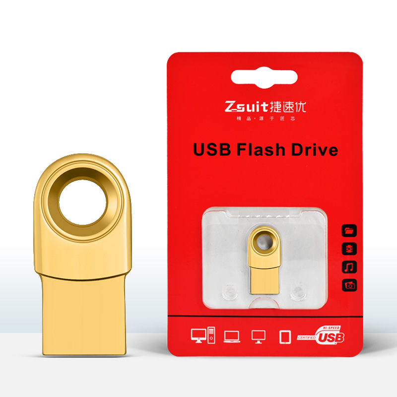 USB flash drive with large capacity and high-speed USB flash drive for engraved files SYCU 32G-gold short