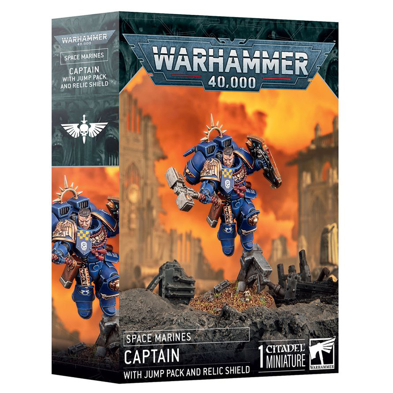 Games Workshop Space Marines: Captain with Jump Pack & Relic Shield