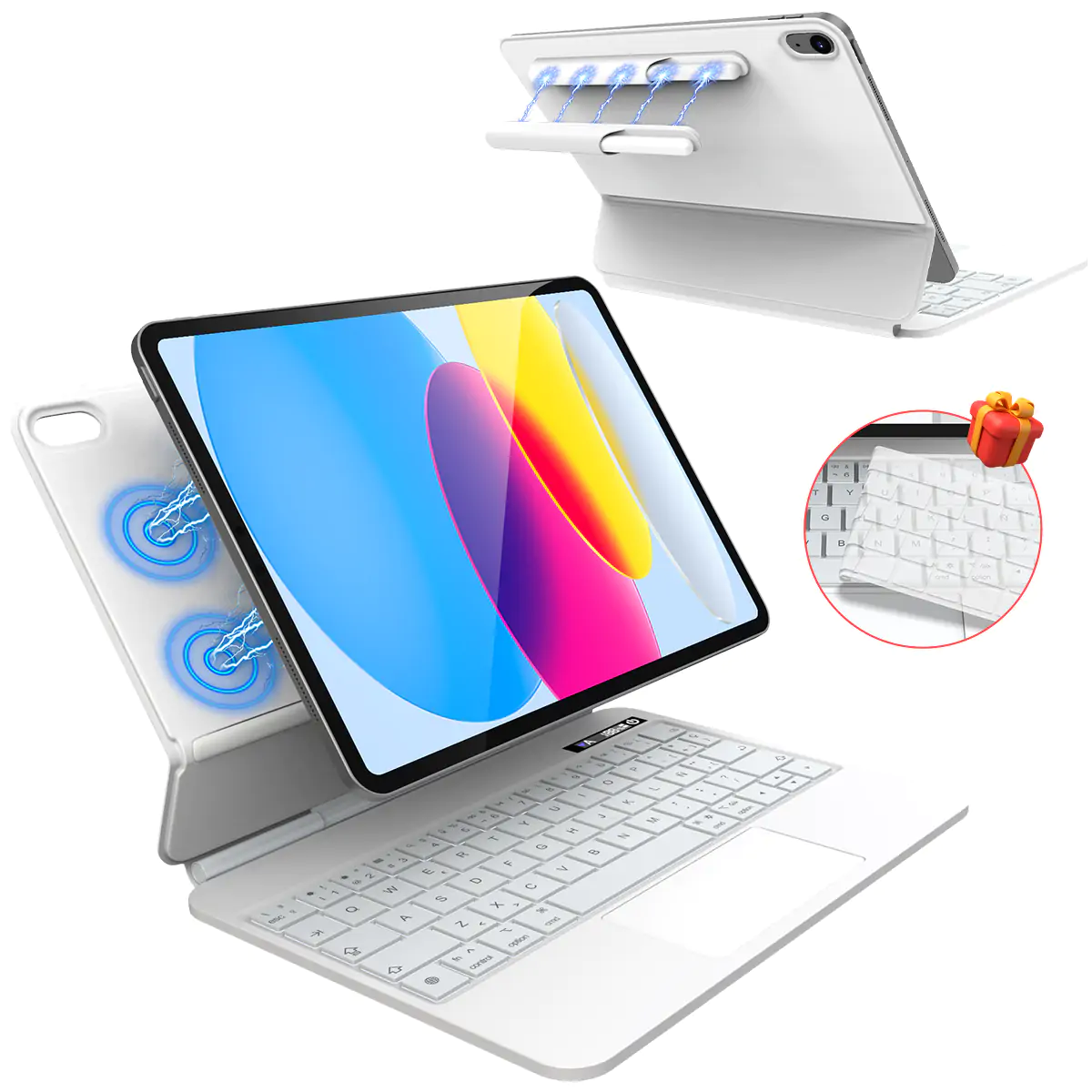 iPadアクセサリー iPad Magic keyboard Magic Keyboard 13 hüvelykes iPad Airhez (M4) – magyar – fekete