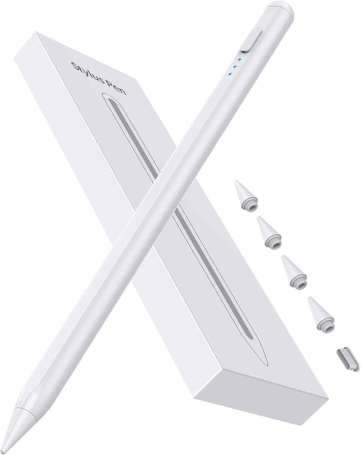 ipad pencil for iPad 2018-2025, 15Mins Fast Charge for Apple Pencil, Palm Rejection, Compatible with iPad A16/10/9/8/7/6, iPad Pro 12.9"/11"/13" M4, 