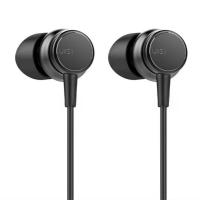 UiiSii HM9C In-Ear Type-C Heavy Bass In-Line Music Call Earphones - Black