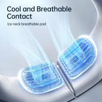 Laptops-Computers-JISULIFE-Portable-Neck-Fan-5000-mAh-Battery-Rechargeable-Personal-Wearable-Fan-with-Necksupport-100-Speeds-Bladeless-Fan-with-LED-Display-Grey-7