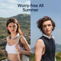 Laptops-Computers-JISULIFE-Portable-Neck-Fan-5000-mAh-Battery-Rechargeable-Personal-Wearable-Fan-with-Necksupport-100-Speeds-Bladeless-Fan-with-LED-Display-Grey-8