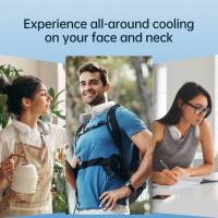 Laptops-Computers-JISULIFE-Portable-Neck-Fan-Neckbrace-Personal-Hands-Free-5-Speed-Gears-Adjustment-5000-mAh-Wearable-Bladeless-Quiet-Rechargeable-Grey-6