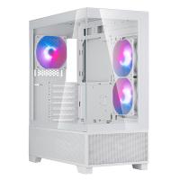 SilverStone Lucid 05 ARGB Panoramic Tempered Glass ATX Case - White (SST-LD05-W-ARGB)