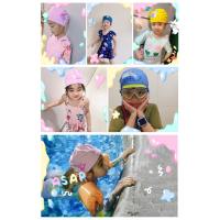 Swim-Cap-Girls-Pink-Swimming-Cap-PU-Coating-Cartoon-Character-Waterproof-Hair-Friendly-1