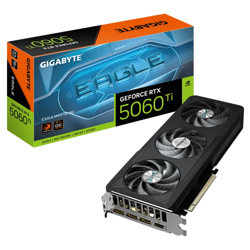 Gigabyte GeForce RTX 5060 Ti Eagle MAX OC 8G Graphics Card (GV-N506TEAGLEMAX OC-8GD)