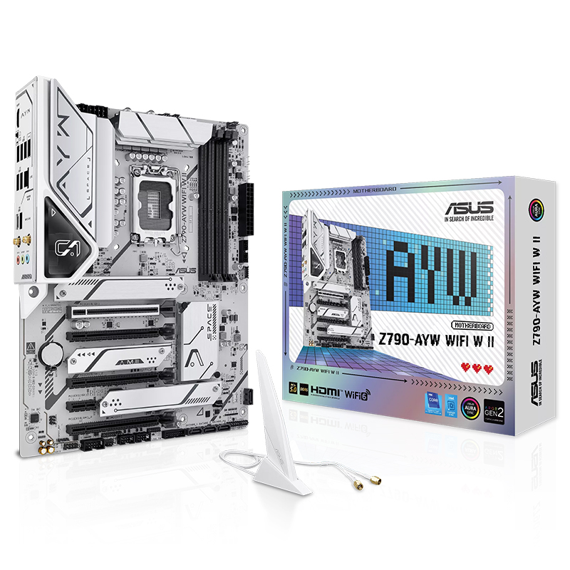 Asus Z790-AYW WiFi W II LGA 1700 ATX Motherboard (Z790-AYW WIFI W II)