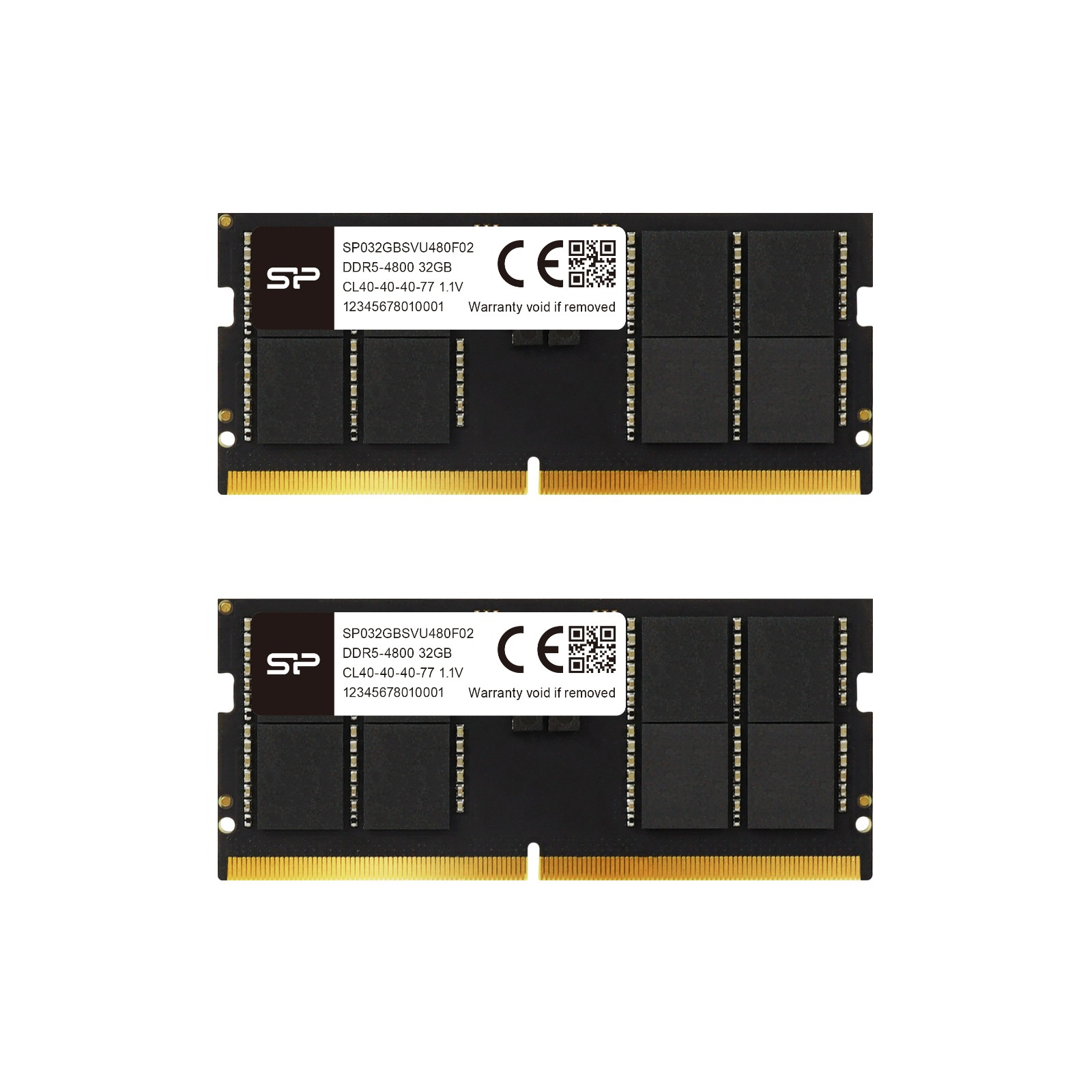 Silicon Power 64GB (2x32GB) SP064GBSVU480F22 4800Mhz CL40 DDR5 SODIMM Laptop RAM