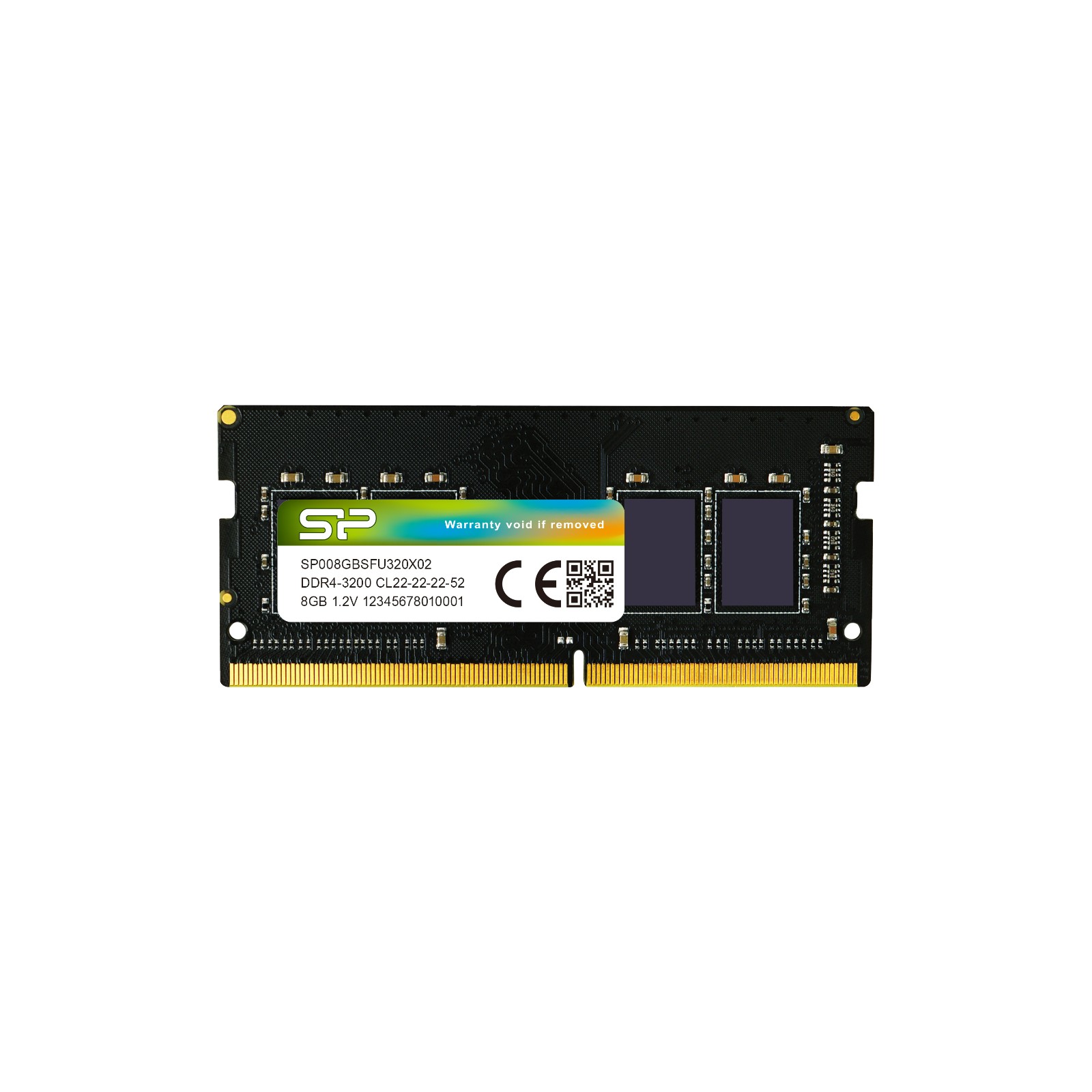 Silicon Power 8GB (1x8GB) SP008GBSFU320X02 3200Mhz CL22 DDR4 SODIMM Laptop RAM