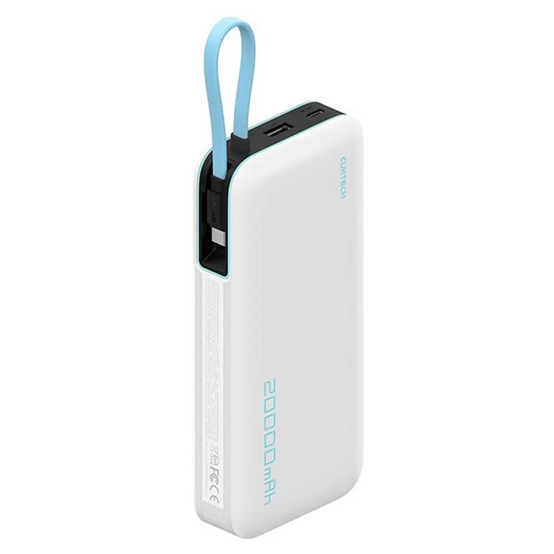 CUKTECH PB200N CP25 45W 20000mAH Power Bank - White (CUK-P200NGLLG)