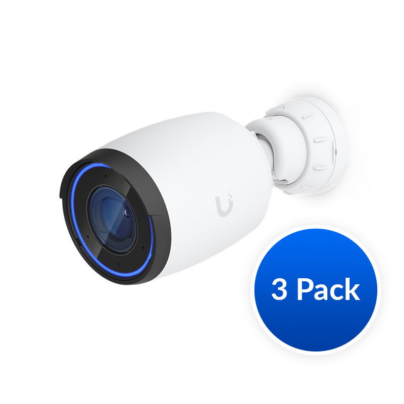 Ubiquiti AI Professional 4K IP White Security Camera - 3 Pack (UVC-AI-PRO-W-3)