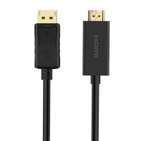 Cruxtec DisplayPort 1.2 Male to HDMI 4K Male 30Hz Cable - 5m (DH4K30H-05-BK)