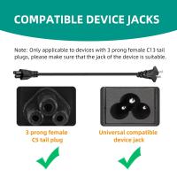 Power-Cables-3-Prong-IEC-C5-AC-Power-Supply-Cord-Compatible-for-Monitor-Desktop-Computers-Scanners-LG-LED-LCD-Smart-HDTV-PC-Laptop-Power-Cable-1-5M-2