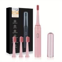T7-Portable-Sonic-Electric-Toothbrush-Adult-Rechargeable-Electric-Toothbrush-with-4-Brush-Heads-Pink-2