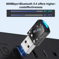 Wireless-USB-Adapters-USB-WiFi-6-Adapter-for-PC-AX900Mbps-2-in-1-Bluetooth-5-4-WiFi-Adapter-2-4G-5G-Dual-Band-Wireless-Network-Transceiver-for-Laptop-Desktop-Computer-WPA3-3
