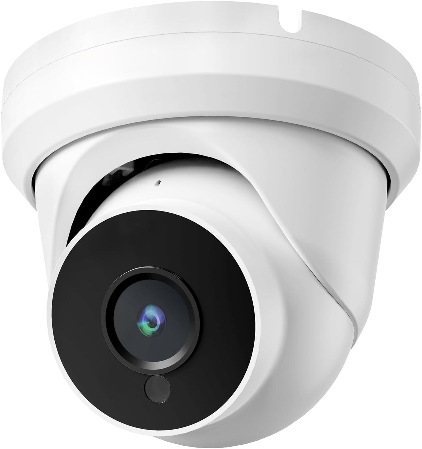 VELORICA 4MP POE IP Turret Camera with Microphone/Audio, IP Security Camera Outdoor Indoor, Night Vision 50ft, Waterproof, 110° Wide Angle 