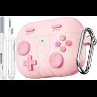 Game Case for AirPods Pro 2 Cover (2022),Classic Cool Funny Shock-Proof Protective Silicone AirPods Pro 2 Case with Cleaner Kit Pink