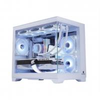 ICraft Villa Panoramic Micro-ATX Gaming Case White with 3 fans