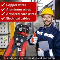 Ethernet-Over-Power-Powerline-Wire-Stripping-Tool-8-Automatic-Wire-Crimping-Pliers-Cutting-Stripper-Tool-with-Self-adjusting-Jaws-for-10-24-AWG-Stranded-Wire-Cutting-Red-Black-2