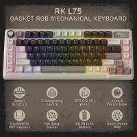 Gaming-Keyboards-RK-ROYAL-KLUDGE-L75-Gasket-Mount-Mechanical-Keyboard-Tri-Mode-75-TKL-Wireless-Keyboard-BT-2-4G-USB-C-Hot-Swappable-Mocha-Gray-10