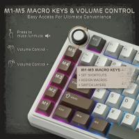 Gaming-Keyboards-RK-ROYAL-KLUDGE-L75-Gasket-Mount-Mechanical-Knob-Macro-Keys-Touchable-Nameplate-Tri-Mode-75-TKL-Wireless-Hot-Swappable-Keyboard-Palm-Green-8