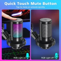 Microphones-Gaming-Microphone-USB-PC-Mic-for-Podcasts-Videos-Pop-Filter-RGB-Indicator-Shock-Mount-Rotate-gain-button-Compatible-with-PS4-5-PC-3