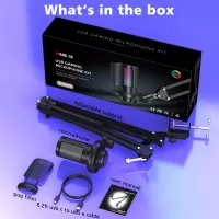 Microphones-Gaming-Microphone-USB-PC-Mic-for-Podcasts-Videos-Pop-Filter-RGB-Indicator-Shock-Mount-Rotate-gain-button-Compatible-with-PS4-5-PC-9