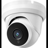 VELORICA 4MP POE IP Turret Camera with Microphone/Audio, IP Security Camera Outdoor Indoor, Night Vision 50ft, Waterproof, 110° Wide Angle 