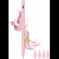 Stylus Pen for iPad 2018-2025, 15Mins Fast Charge for Apple Pencil, Palm Rejection Compatible with iPad A16/10/9/8/7/6 iPad Pro 12.9"/11"/13 M4 Pink