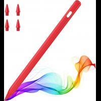 Stylus Pen for iPad 2018-2025, 15Mins Fast Charge for Apple Pencil, Palm Rejection Compatible with iPad A16/10/9/8/7/6 iPad Pro 12.9"/11"/13 M4 Red