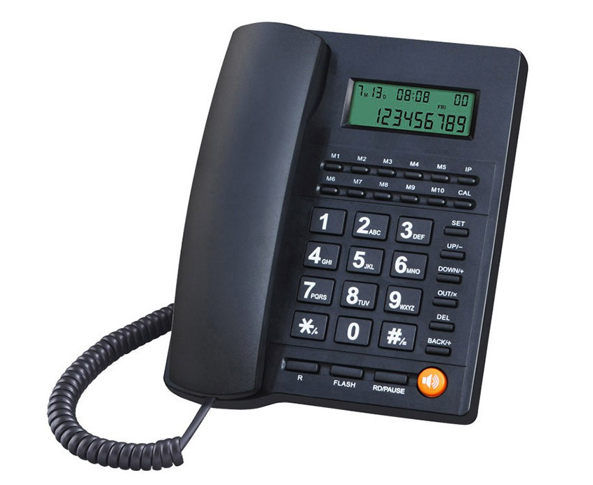 LCD Corded Caller ID Telephone Home Office Wired Landline Telephone Set Phone Caller