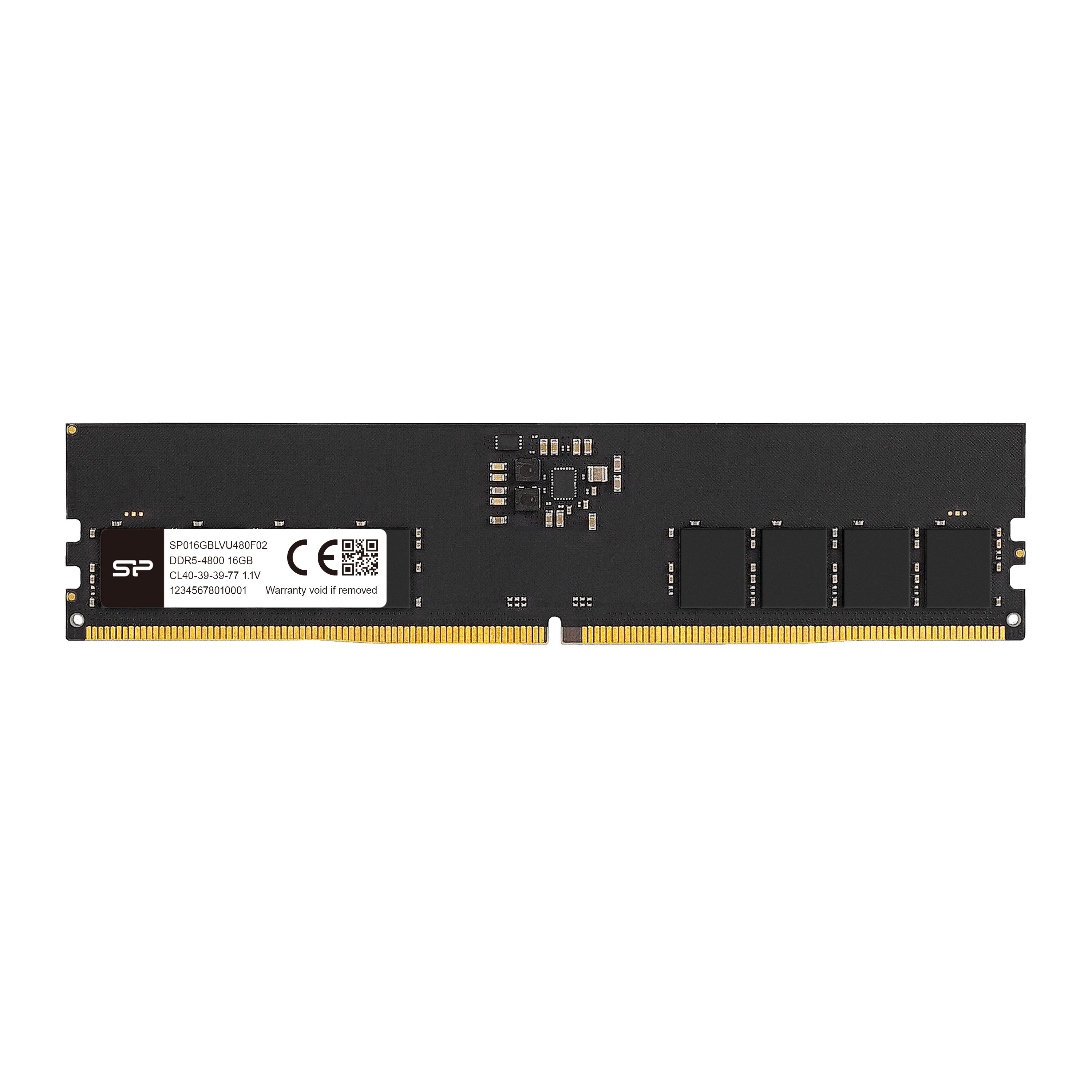 Silicon Power 16GB (1x16GB) SP016GBLVU480F02 CL40 1.1V UDIMM 4800MHz DDR5 RAM