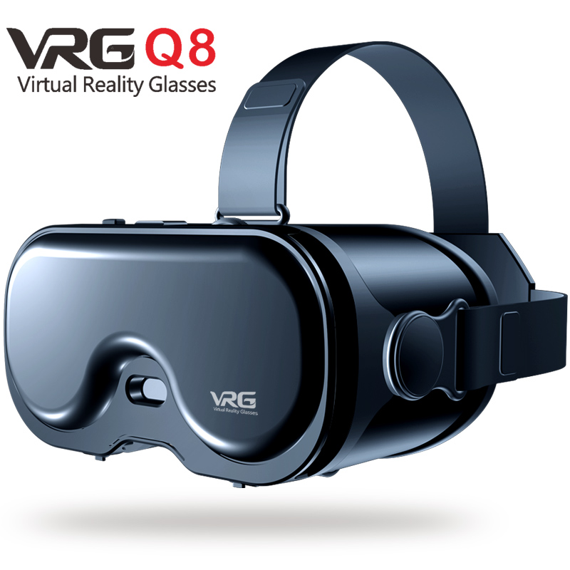VRG Q8 VR All-in-One Headset – Virtual Reality 3D Panoramic Gaming Glasses for Mobile & AR